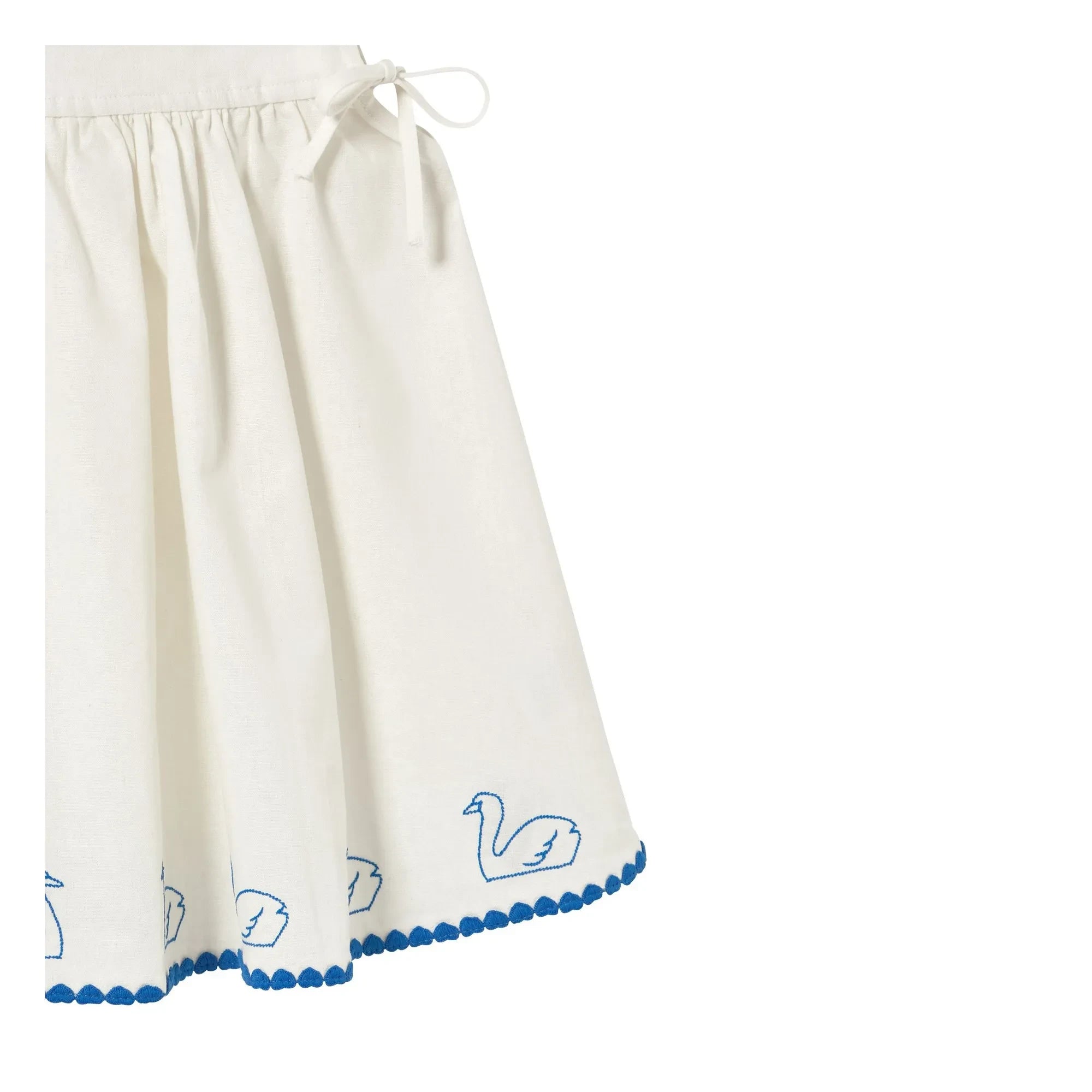 Tinycottons - Vestido de lino Swans | Blanco