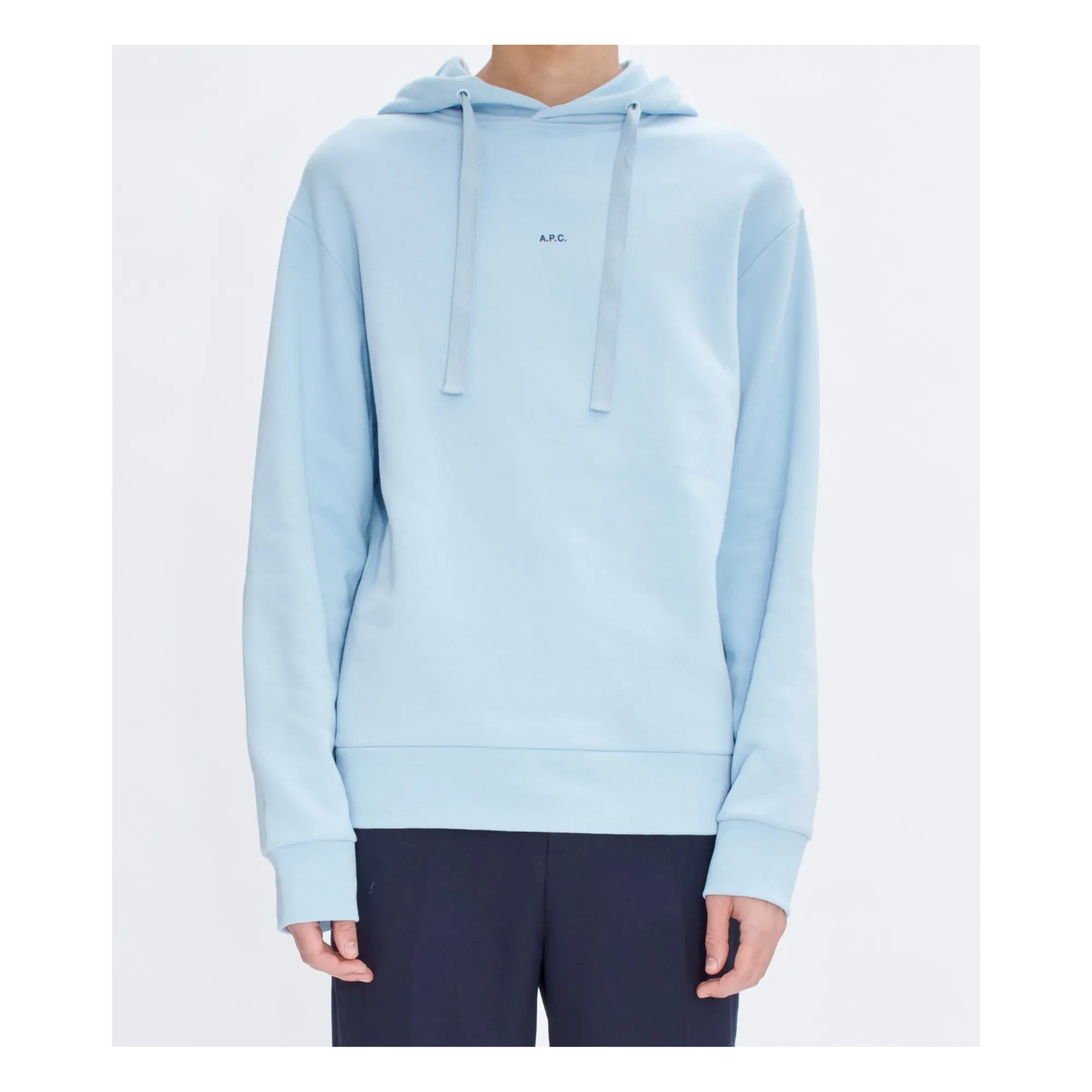 A.P.C. - Sudadera con capucha Larry Algodón orgánico | Azul claro