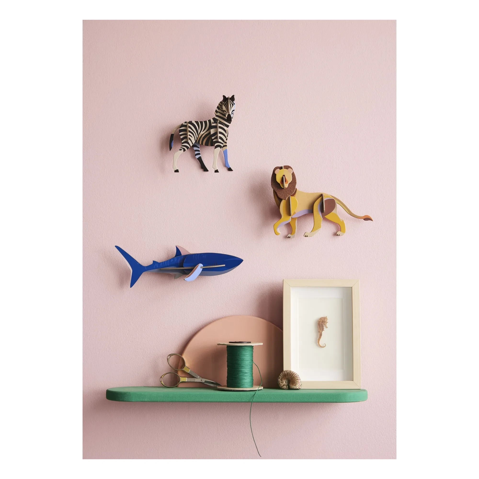 Studio Roof - Decoración de pared de tiburón | Azul marino