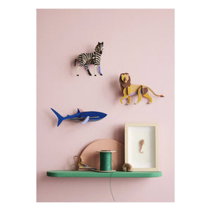 Studio Roof - Decoración de pared de tiburón | Azul marino