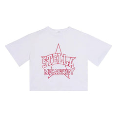 Stella McCartney Kids - Stella Etoile Tişört | Beyaz