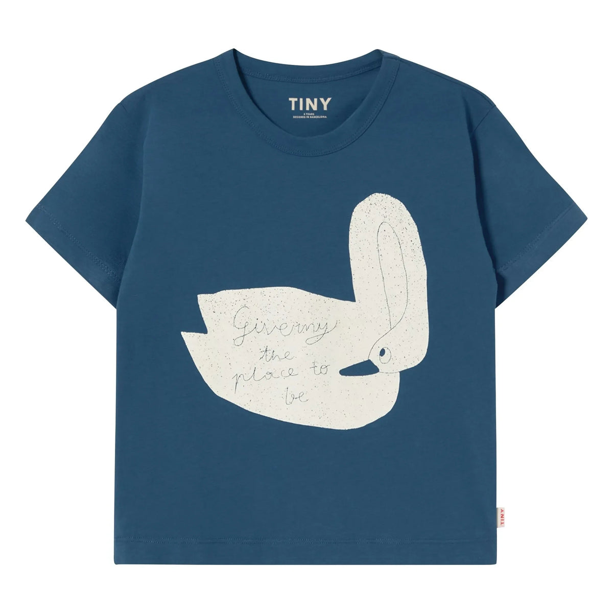 Tinycottons - Camiseta cisne de algodón orgánico | Azul marino