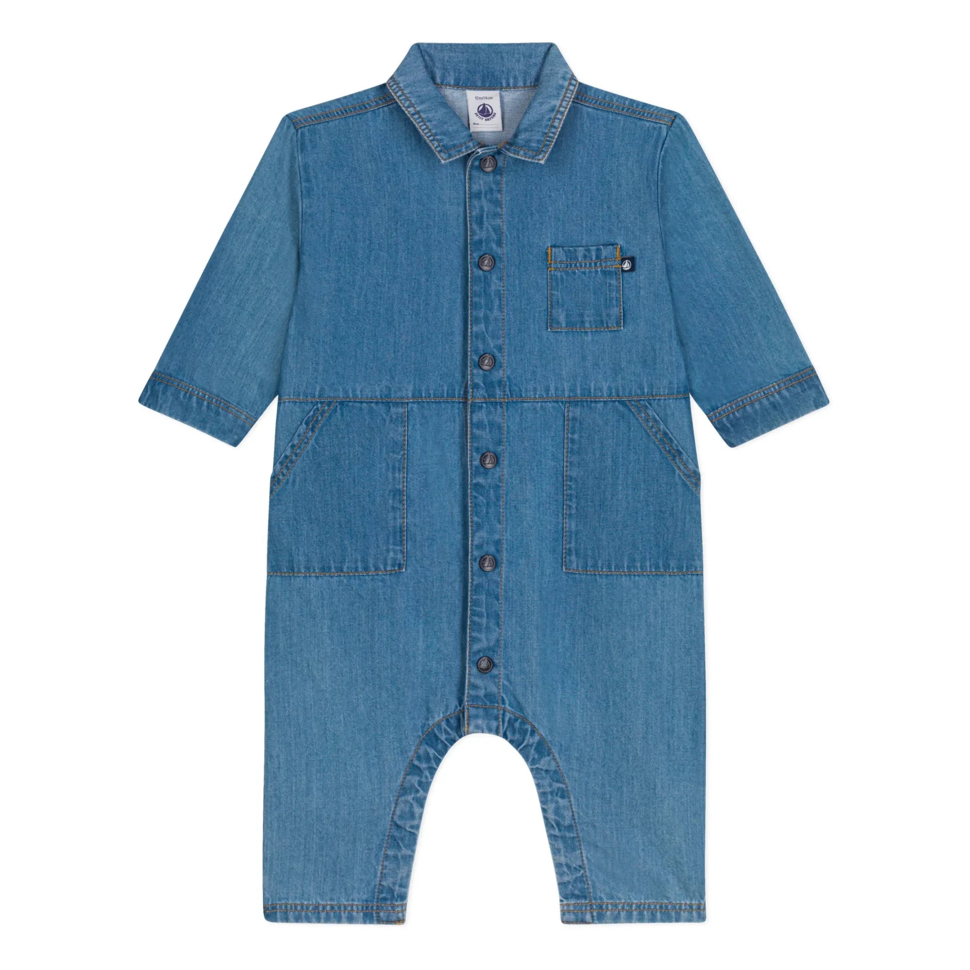 Petit Bateau - Matin Denim Tulum | Azul denim