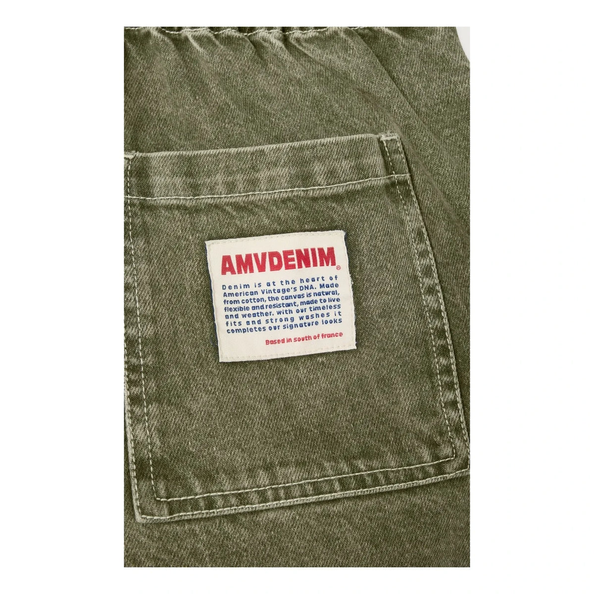 American Vintage - Pantalones de algodón carrot UZATOWN | Olive