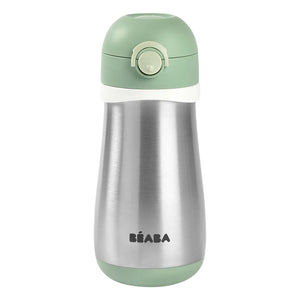 Béaba - Botella de Agua de Acero Inoxidable - 350 ml | Sage