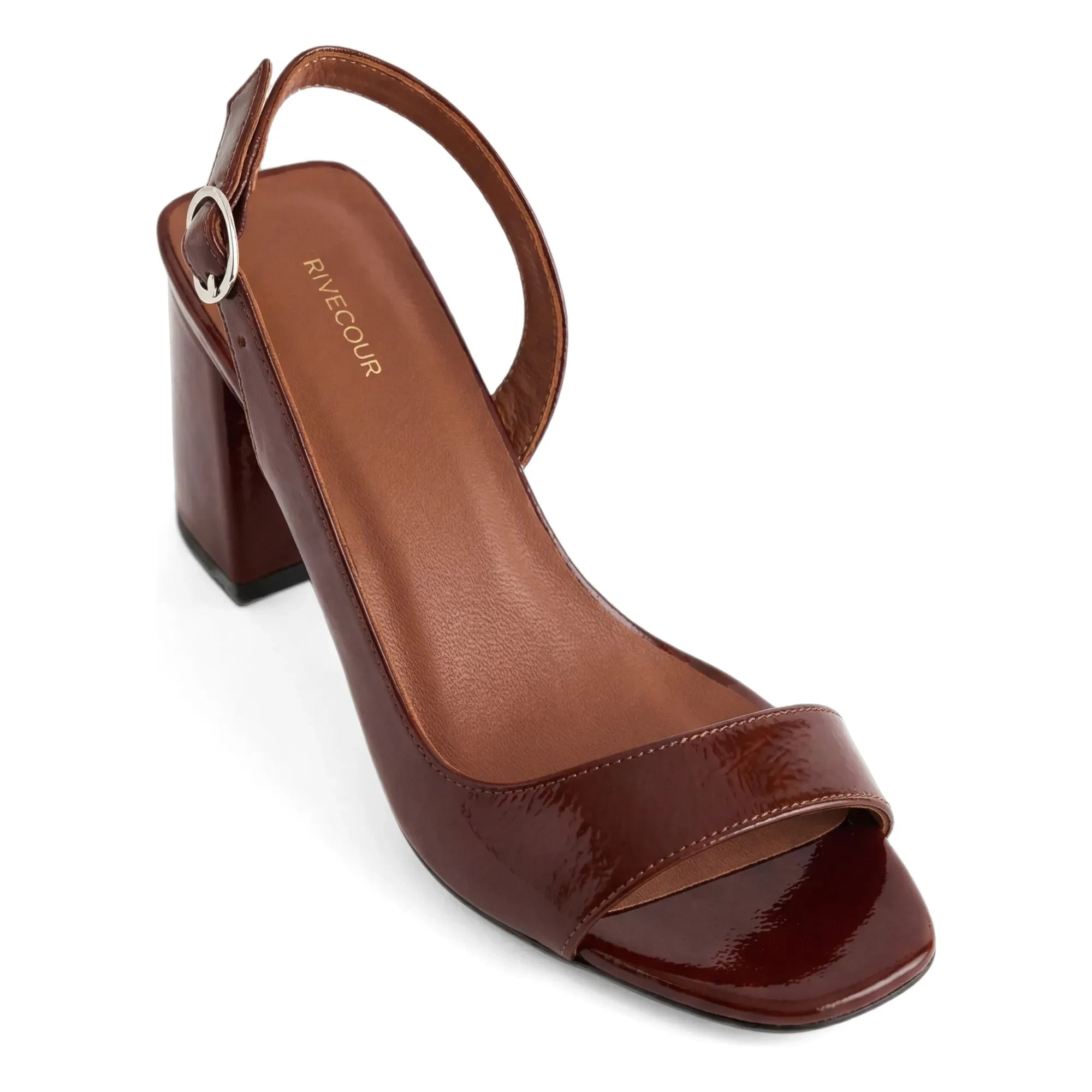 Rivecour - Sandalias n.º 674 Cuero charol | Cognac