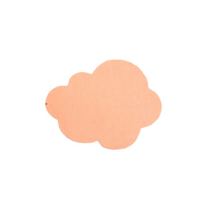 Muskhane - Alfombra de fieltro con forma de nube | Rosa empolvado