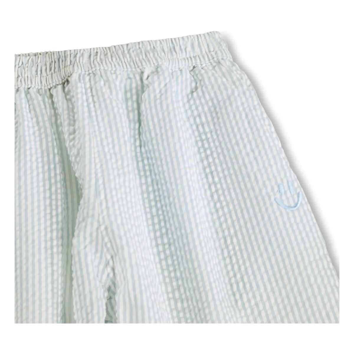 Molo - Pantalones de algodón orgánico a rayas | Azul claro