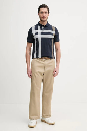 Camiseta de algodón con cuello Barbour Blaine