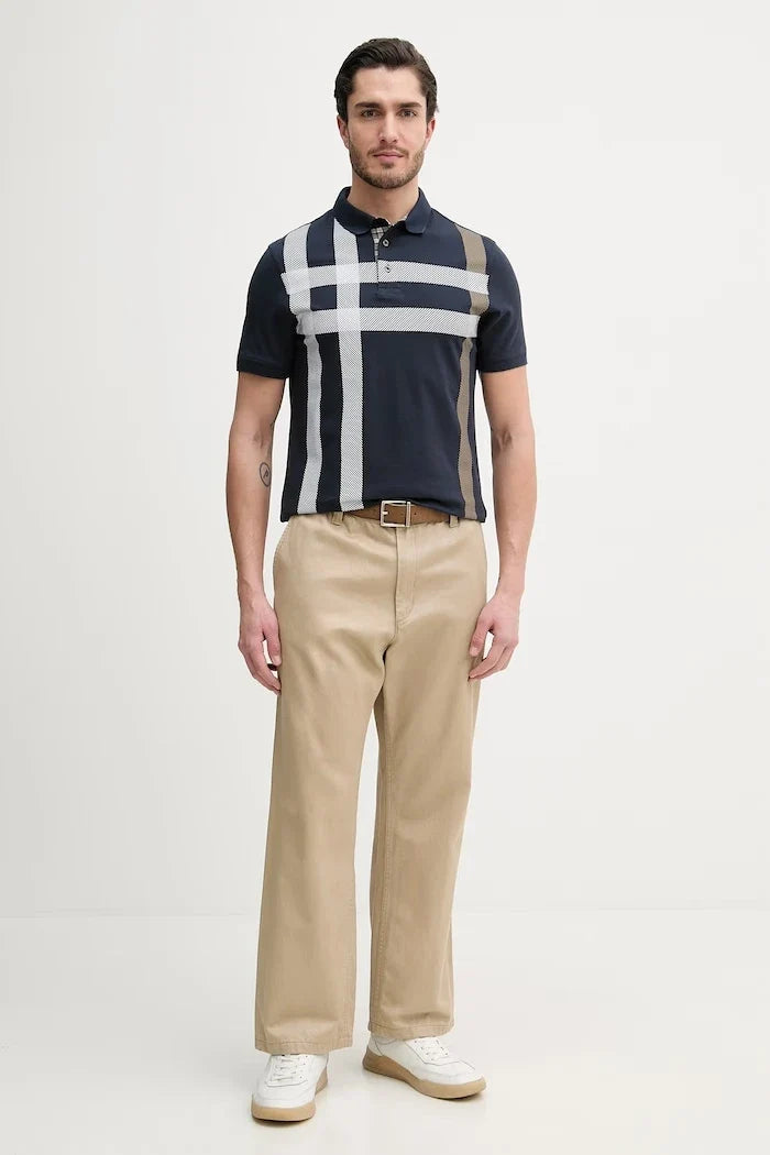 Camiseta de algodón con cuello Barbour Blaine