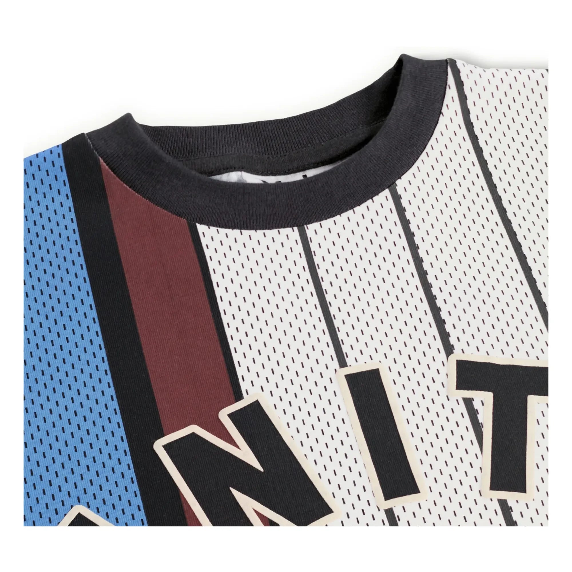 Molo - Camiseta de algodón orgánico con rayas Rodney Unity | Azul