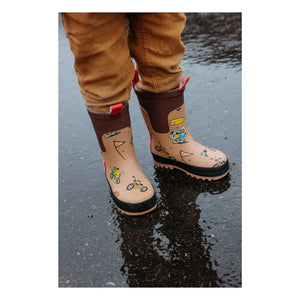 Hello Hossy - Botas de agua Mascots Ride | Marrón