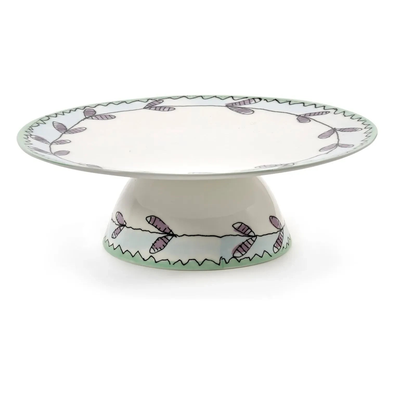 Plato de tarta Serax - Blossom Milk, Marni | Blanco