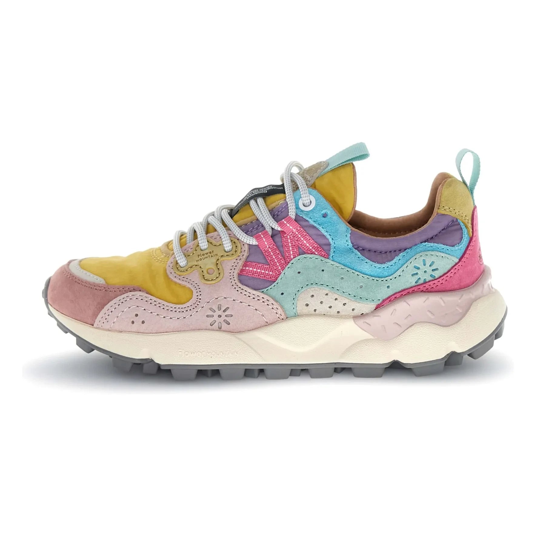 Flower Mountain - Zapatillas Yamano 3 de ante y nailon | Mostaza