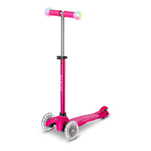 Patinete LED 3 en 1 Micro - Mini | Rojo Frambuesa
