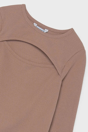 Blusa Mayoral de manga larga de algodón y elastano para niños