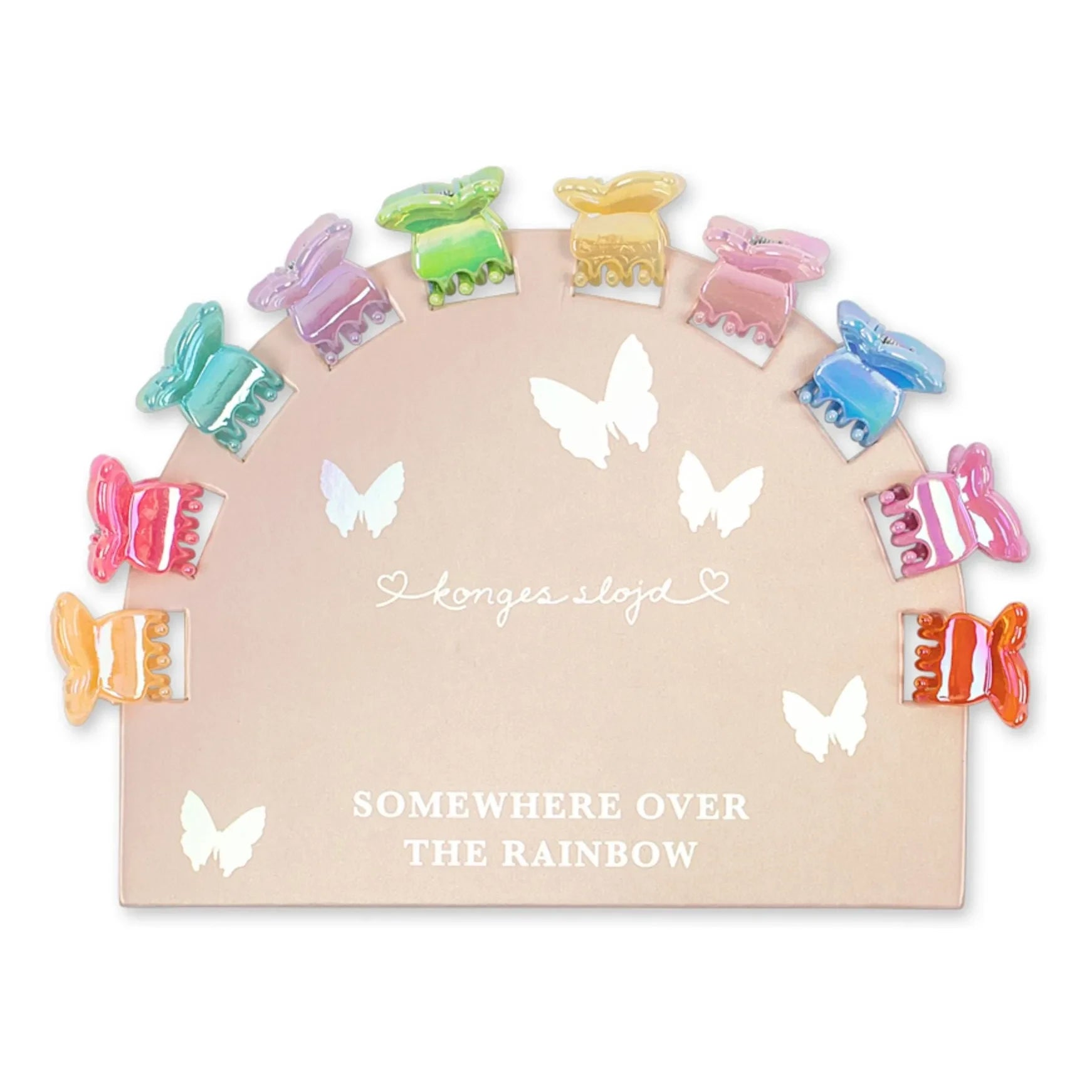 Konges Sløjd - Set de mini pinzas de mariposa de 10 unidades | Rosa