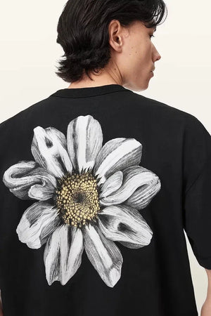 Camiseta extragrande de algodón AllSaints para hombre PETALS