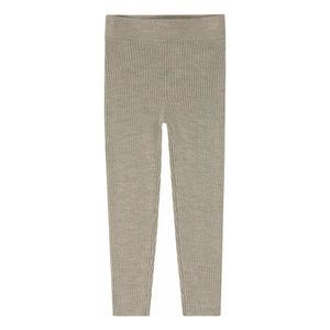 FUB - Leggings de lana merino | Beige jaspeado