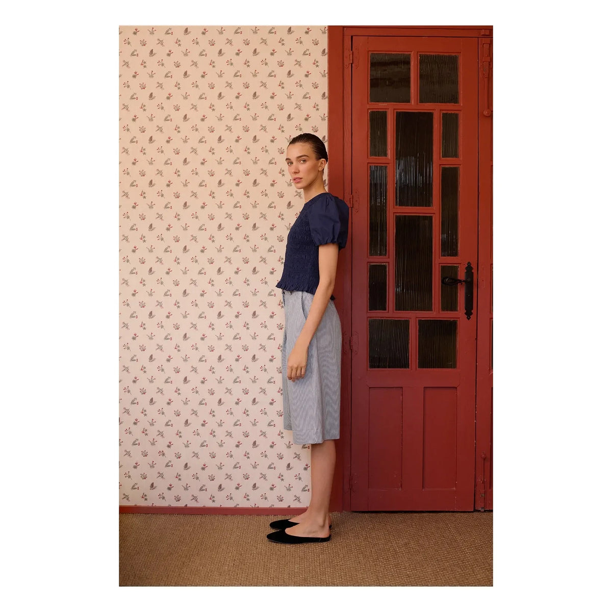 Maria de la Orden - Spencer Algodón Bermuda Pantalones Cortos | Azul