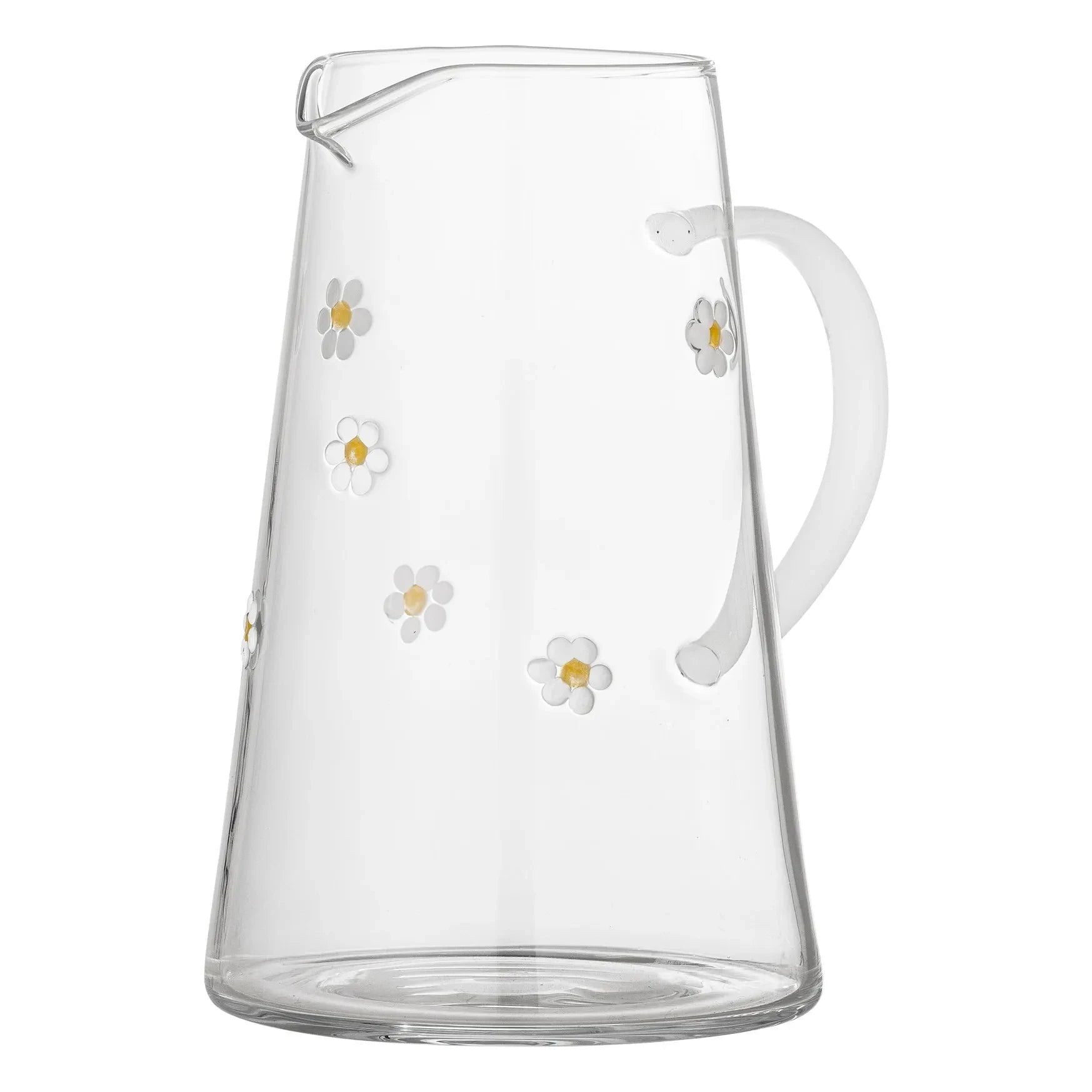 Bloomingville - Jarra Buzz de cristal con flores