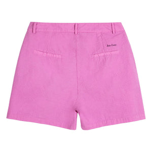Bobo Choses - Shorts plisados de seersucker de algodón morado