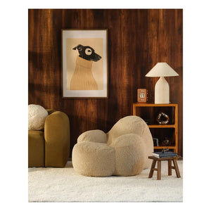 Wigiwama - Sillón individual Momo Teen Teddy | Beige