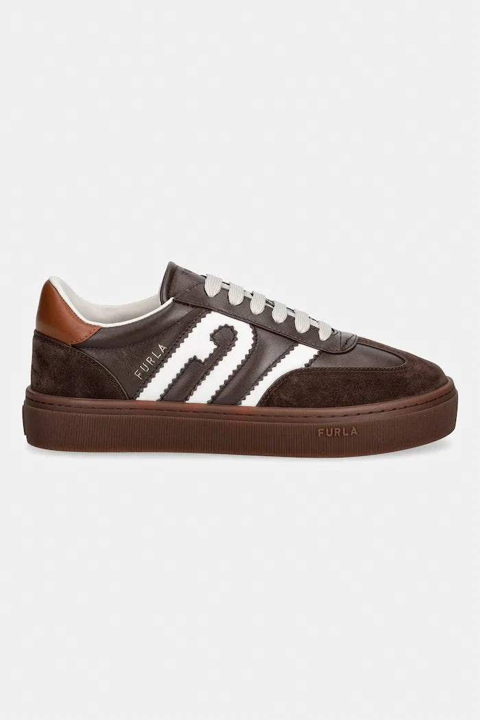Zapatillas de piel con cordones Furla Allegra para mujer