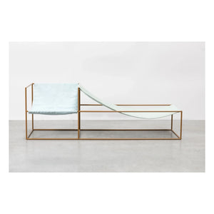 Valerie Objects - Sofá Duo, lino, Muller Van Severen