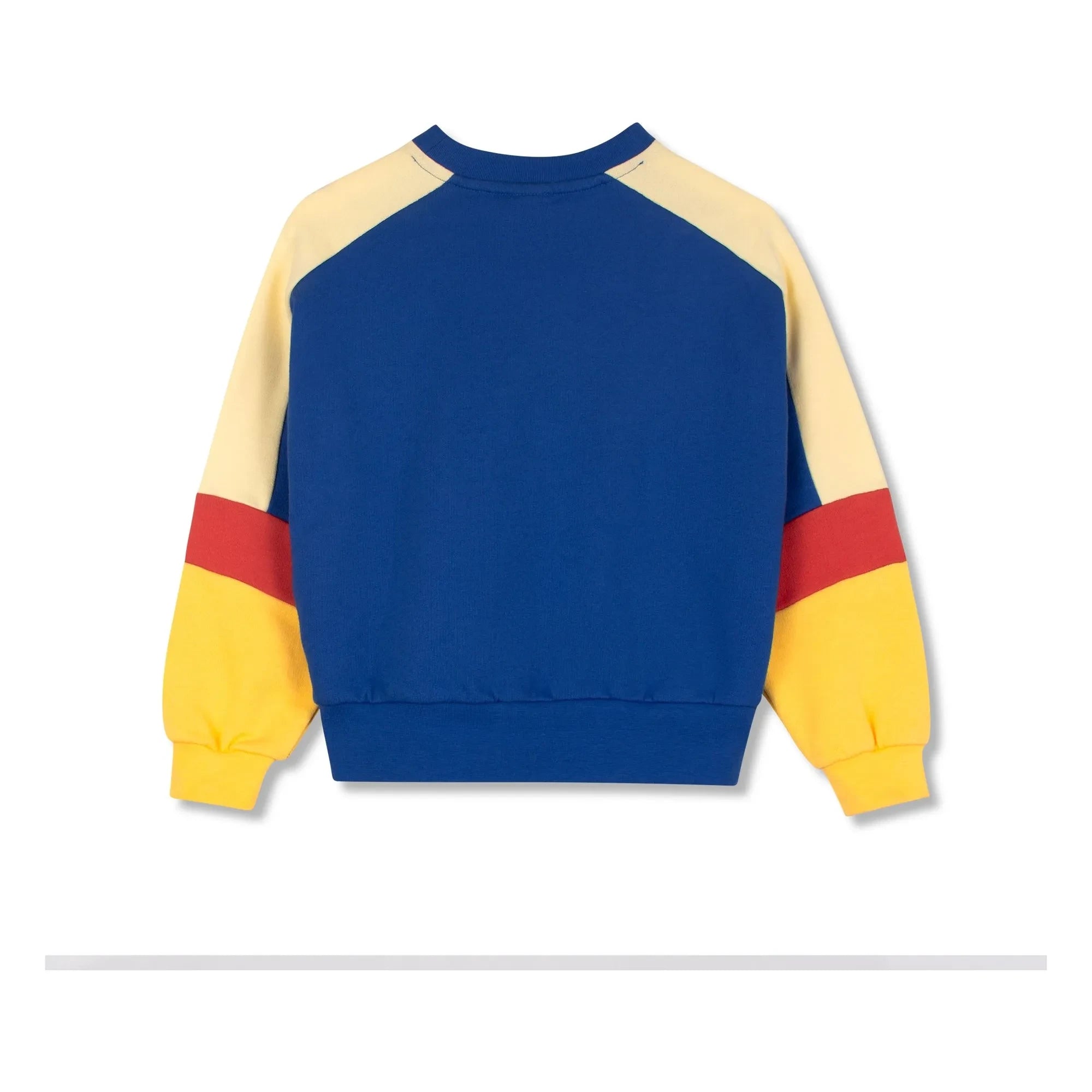 Wynken - Sudadera de algodón orgánico con bloques de color | Azul Oscuro