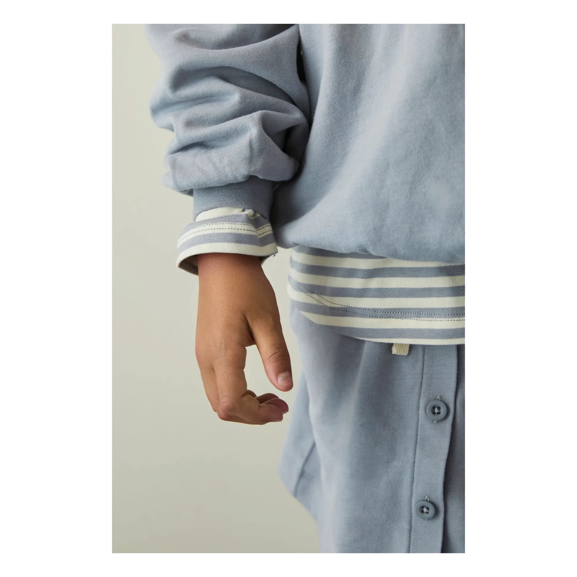Gray Label - Sudadera de algodón orgánico oversize | Azul Hielo