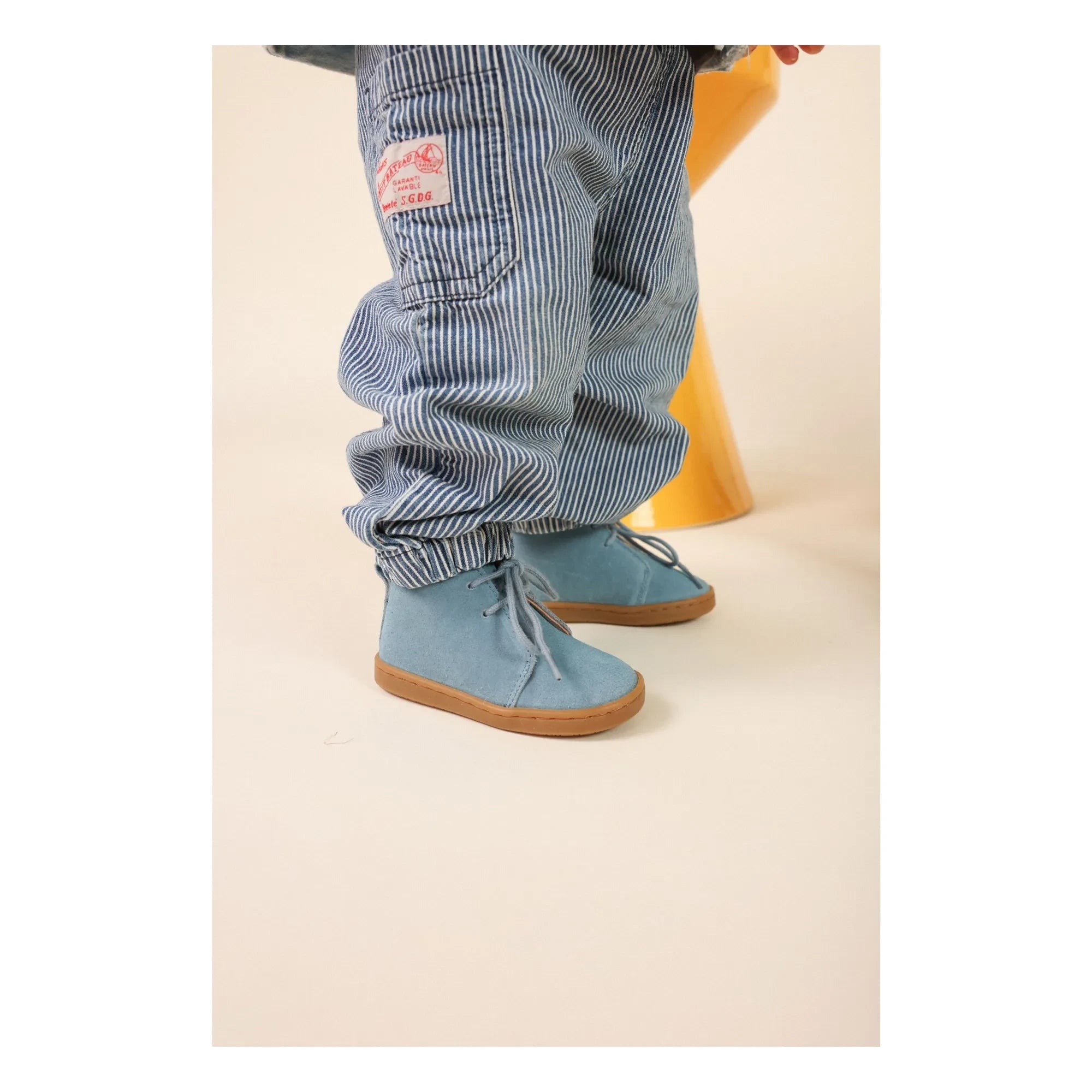 Lazare - Zapatillas con cordones de ante Raoul | Azul denim