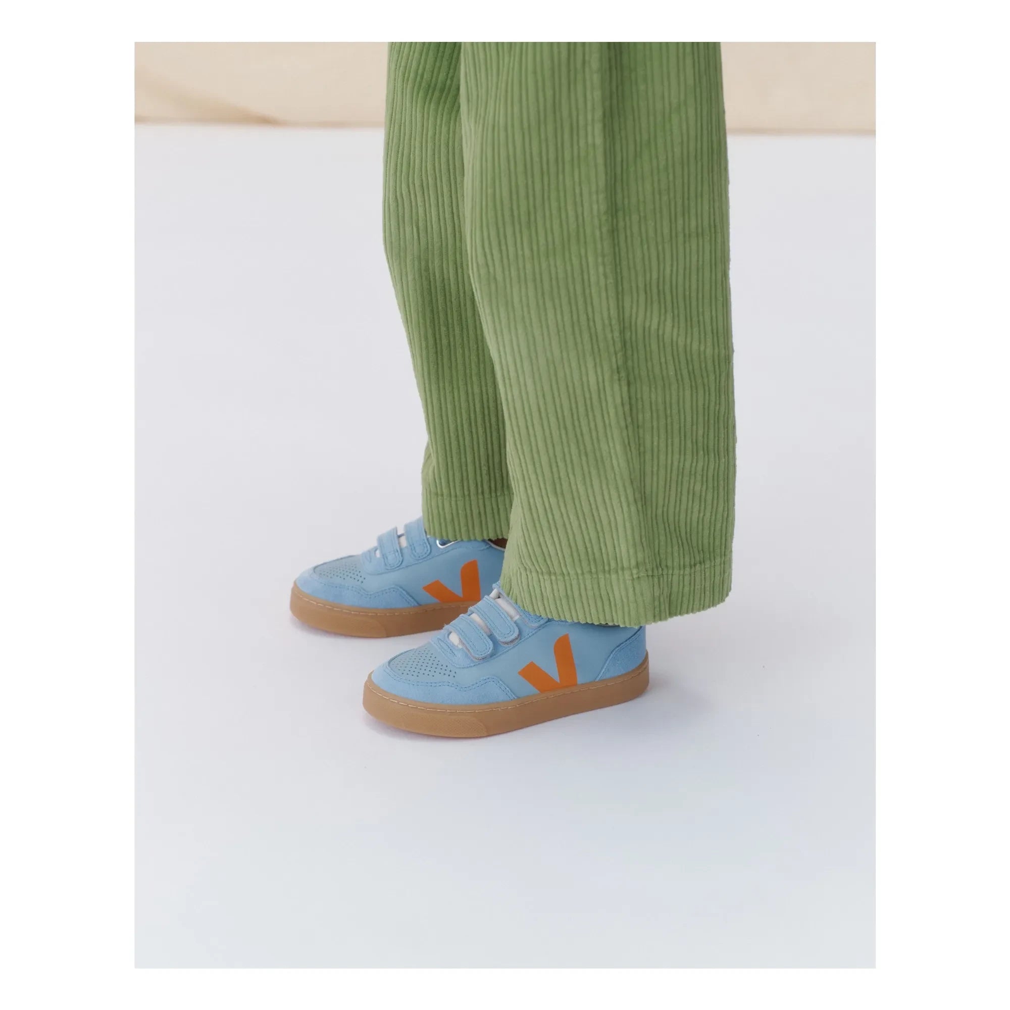 Veja - Zapatillas Scratch V-90 Piel O.T. | Azul claro