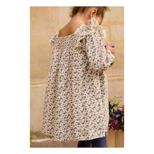 Louise Misha - Vestido de algodón orgánico Martina | Crema
