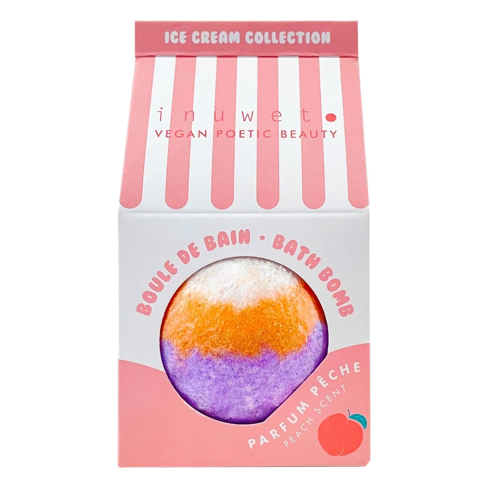Inuwet - Spray de baño helado con aroma a melocotón - 120 g