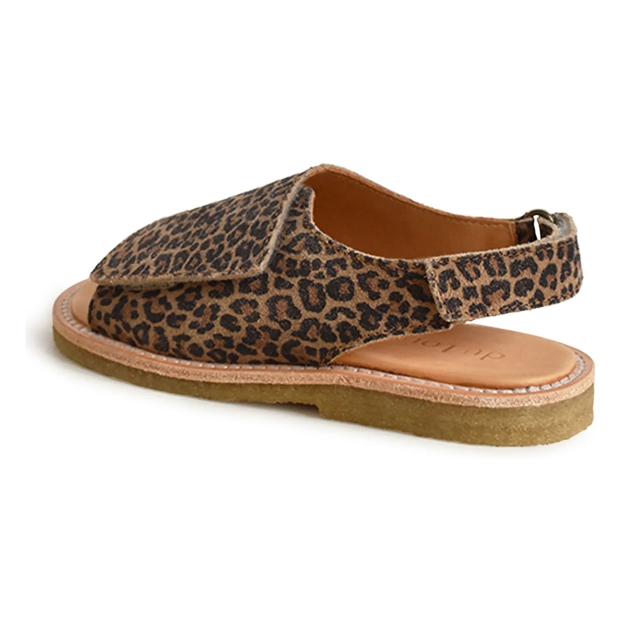 du Loua - Du Veda Sandalia de Ante con Leopardo | Marrón