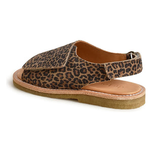du Loua - Du Veda Sandalia de Ante con Leopardo | Marrón