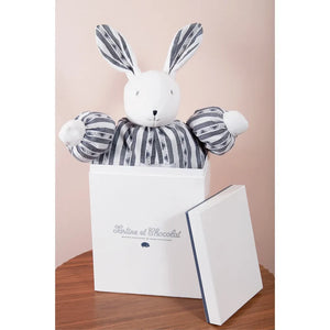 Tartine et Chocolat - Peluche de conejo Augustin 1977 - 25 cm | Azul Marino