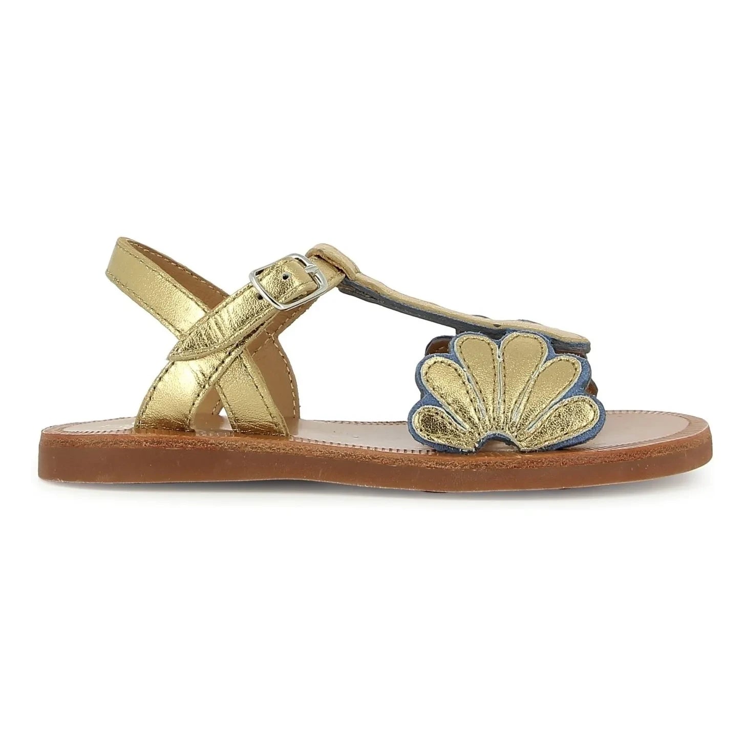 Sandalias Pom d'Api - Plagette Bloom | Doradas