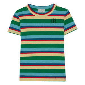 The Campamento - Camiseta Acanalada Rayas | Azul