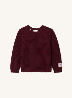 American Vintage - Suéter de lana trenzada Cyrow | Burdeos
