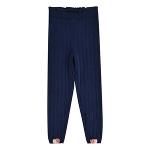 Louise Misha - Leggings de canalé Moldavia | Azul Marino