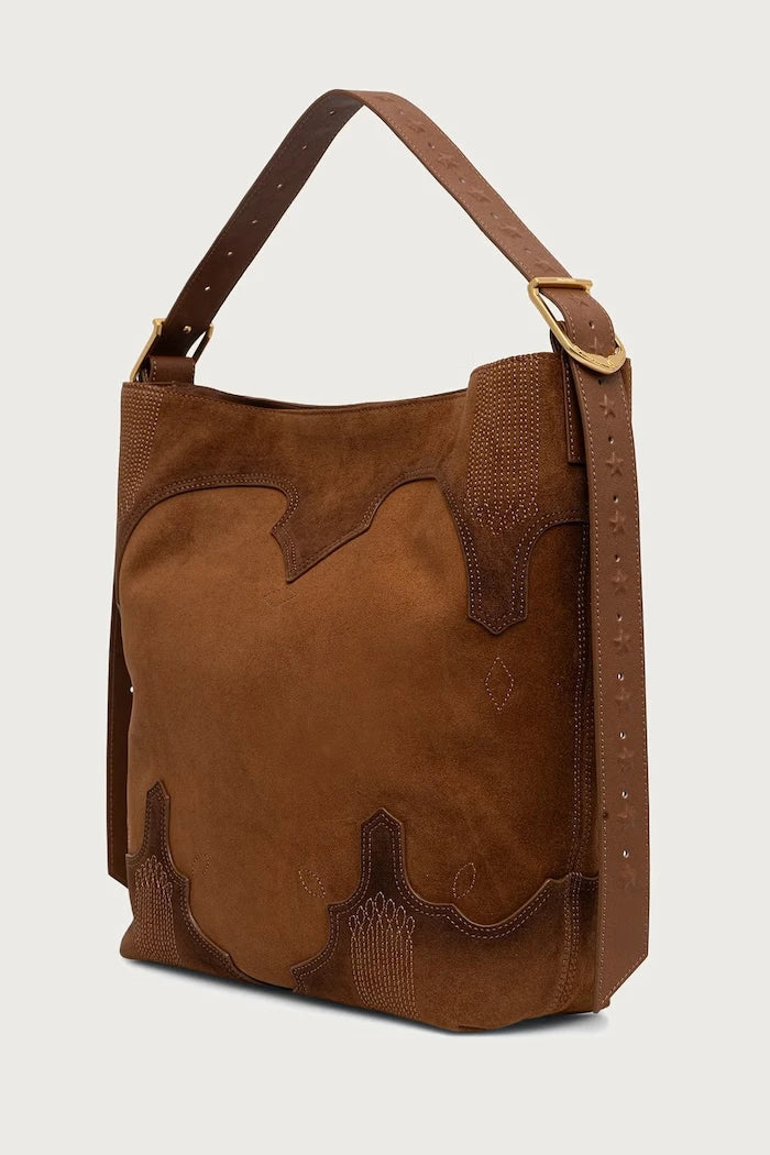 Bolso tote de piel de ante JANE para mujer