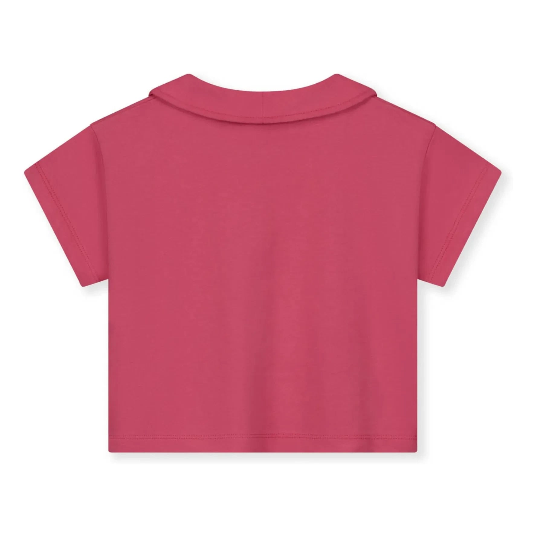 Gray Label - Camiseta con cuello Claudine Algodón orgánico | Fucsia