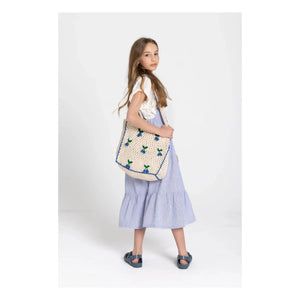 Smallable Kid - Vestido con peto de rayas Pia | Azul real