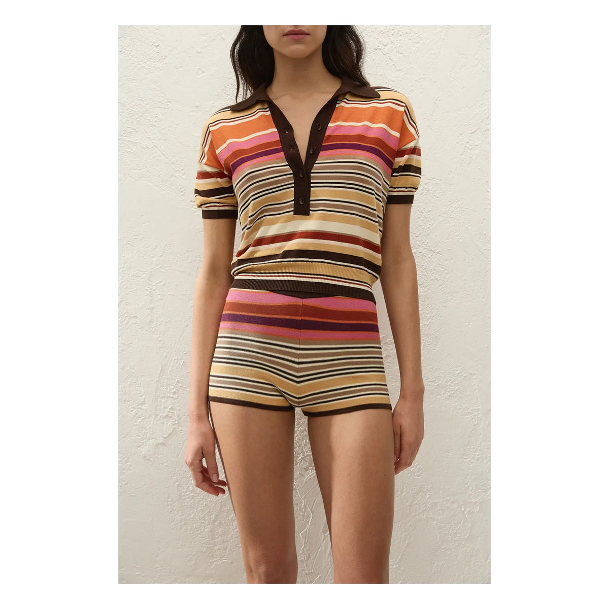 Faithfull the Brand - Polo a rayas de arena | Beige