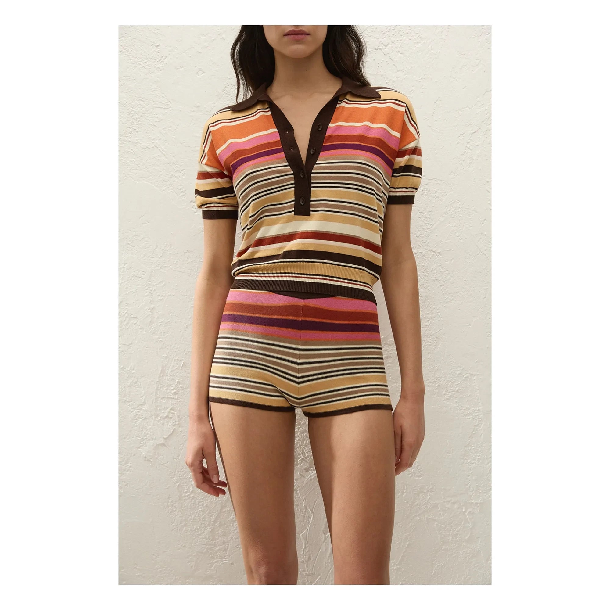 Faithfull the Brand - Polo a rayas de arena | Beige