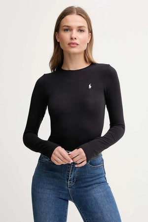 Body de algodón y elastano Polo Ralph Lauren para mujer