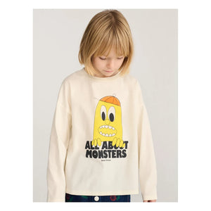 Bobo Choses - Camiseta Lemon All About Monsters de Algodón Orgánico | Crudo