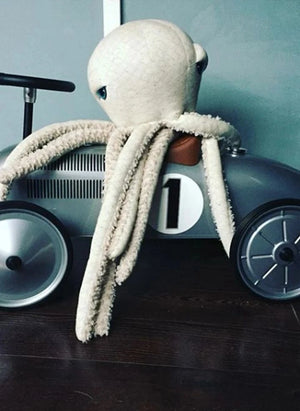 Bigstuffed - Pulpo de peluche albino de 60 cm | Blanco